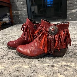 Sam Edelman Fringe Western Booties